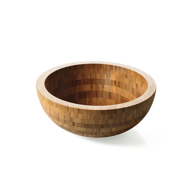 LINEABETA ACQUAIO AUFSATZWASCHBECKEN RUND AUS BAMBUS NATUR OHNE ABLAUF