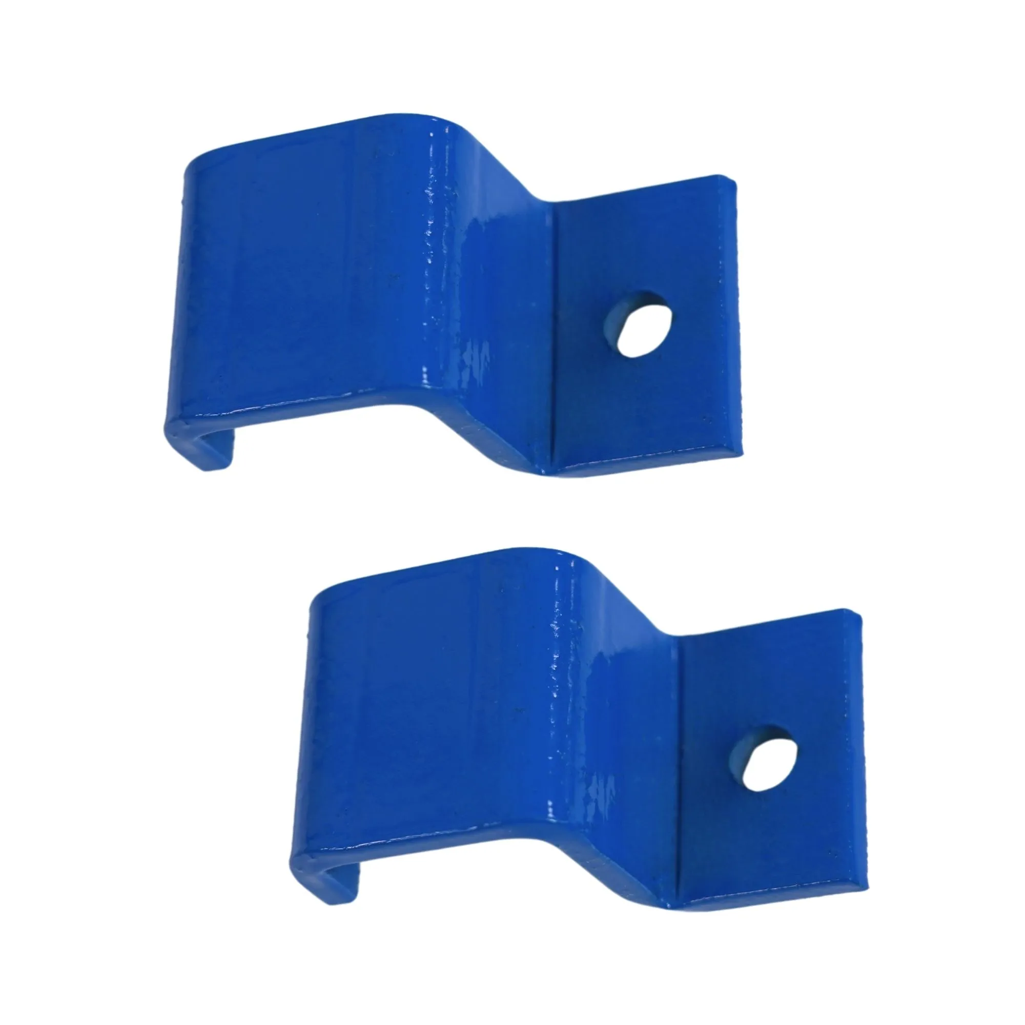 Bodenbefestigung für Vertikalregal RHINO ohne Befestigungsmaterial | 2 Stück | Blau | Kippsicherung Befestigungsbügel