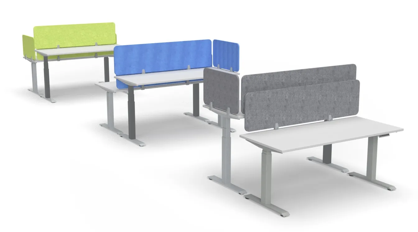 Akustikelement “Vario”, Akustik Tischtrennwand