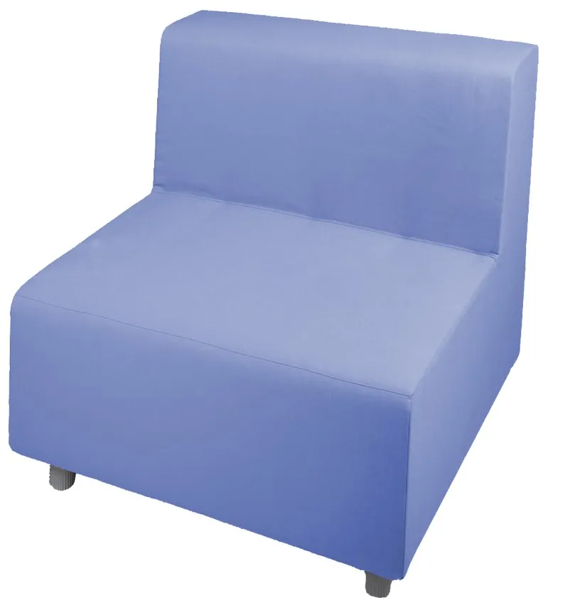 Relax! Möbelserie - 1-Sitzer Bank mit Lehne, Stoffbezug schwer entflammbar