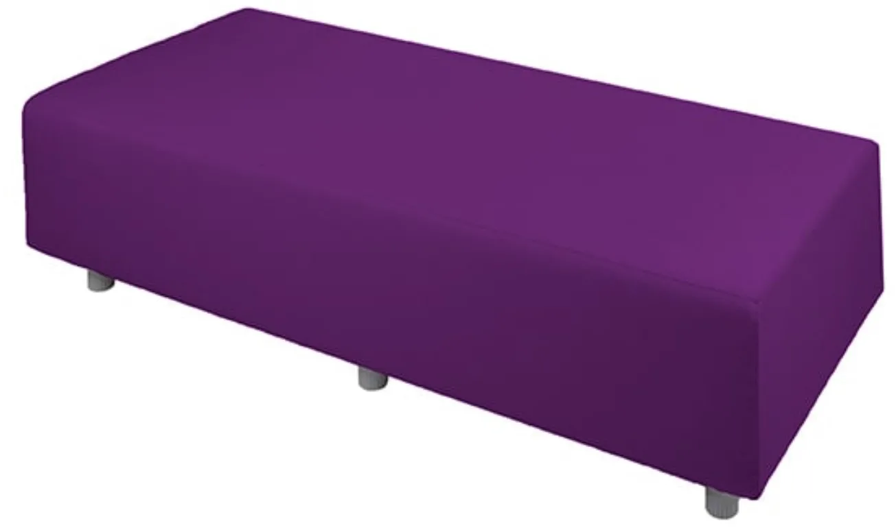 Relax! Möbelserie - 3-Sitzer Hocker mit Stoffbezugbezug schwer entflammbar