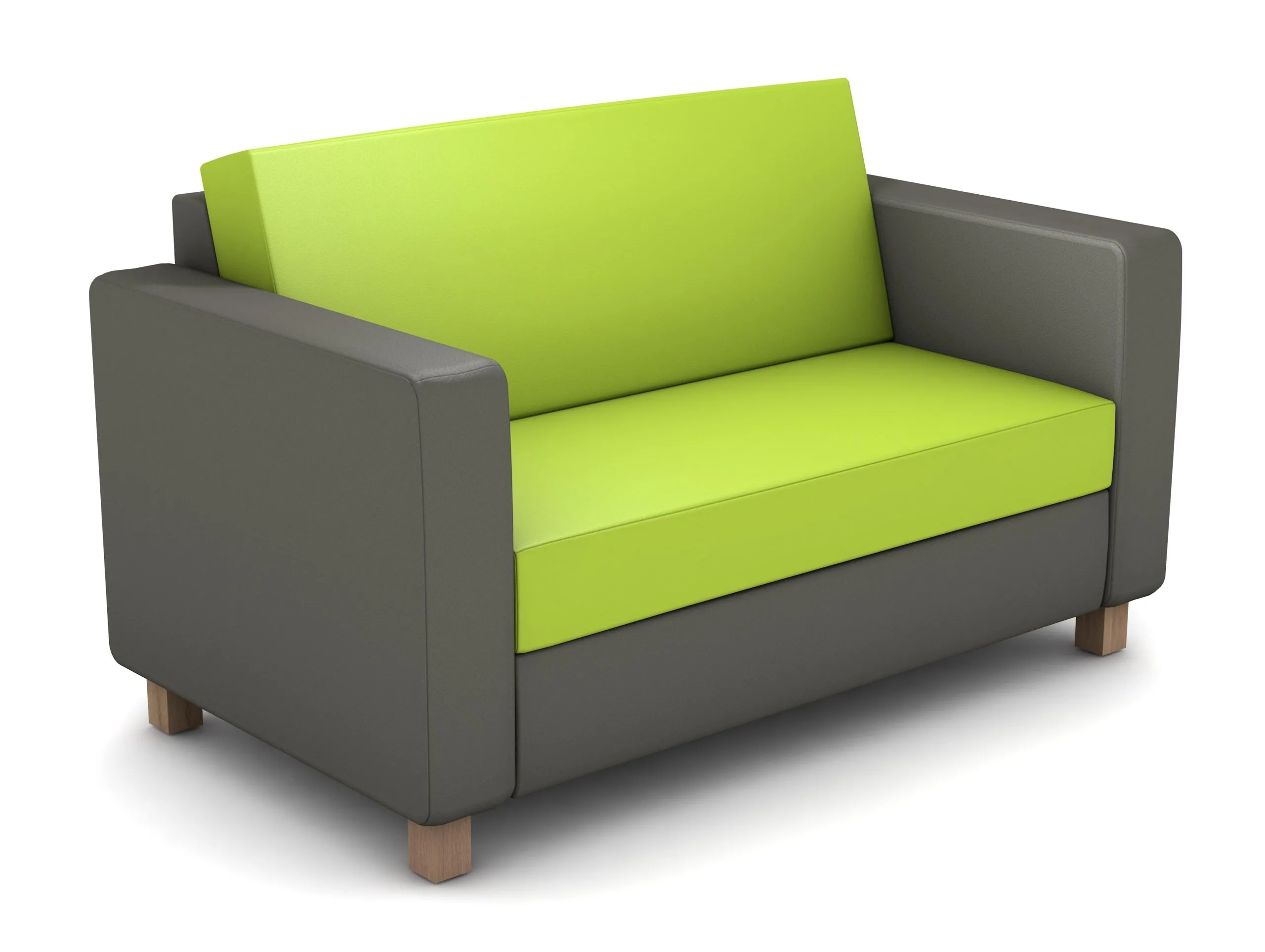Polsterei Enders 2er Sofa “Seattle” mit Kunstlederbezug, optional schwer entflammbar