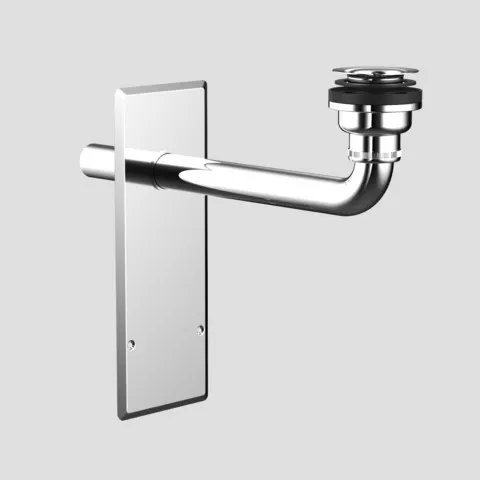 Fertigbauset Wandeinbaugeruchverschluss chrom