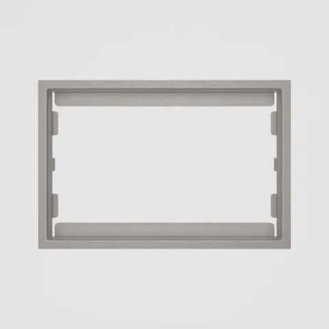 SANIT WC-Blendrahmen 6mm Edelstahl gebürstet