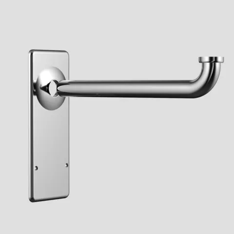 Fertigbauset Kunststoff Wandeinbaugeruchverschluss chrom