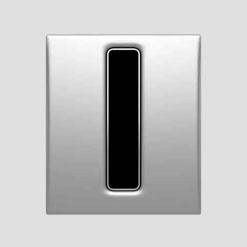 SANIT Urinal Abdeckplatte Ineo Bright Infrarot chrom