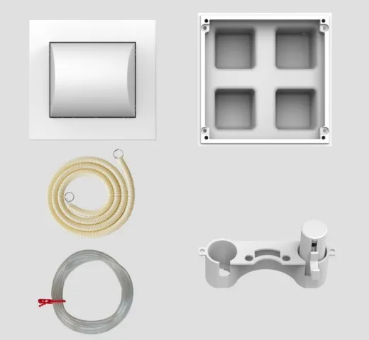 WC-Betätigung 1V pneumatisch weiß