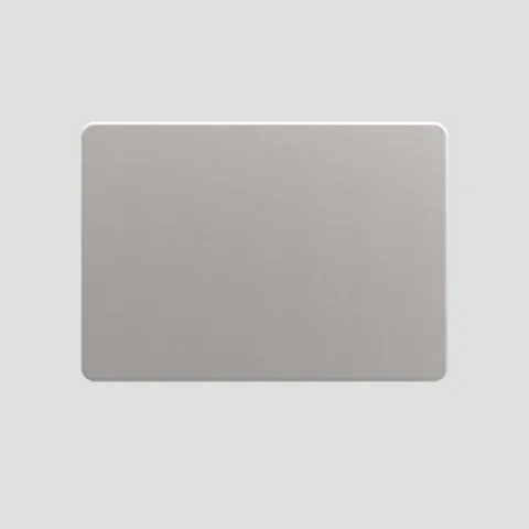 Abdeckplatte „S 700“ ohne Betätigungseinrichtung, vandalensicher aus gebürstetem Edelstahl