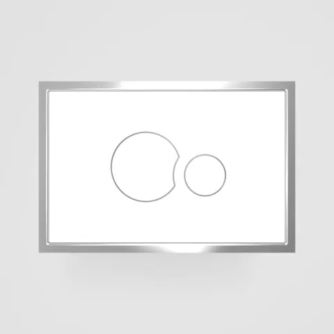 Betätigungsplatte „SK 706“ in weiß-alpin