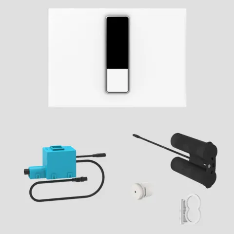 SANIT Betätigungsplatte Ineo Bright Infrarot weiß Batterie