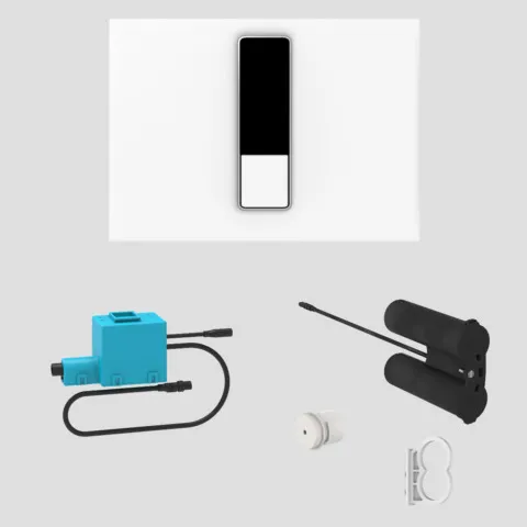 WC-Infrarotsteuerung „INEO BRIGHT“, batteriebetrieben in Duroplast weiß