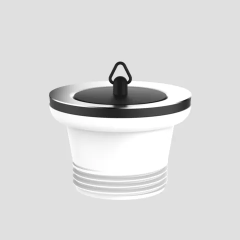 Ablaufventil G1 1/2x70x52, Ventilunterteil 52 mm, Stopfen/Öse