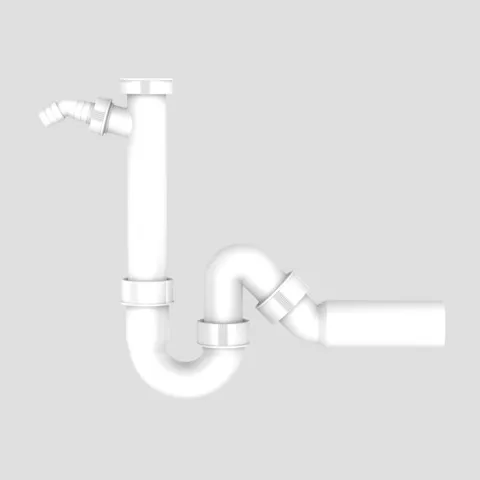 Universal Rohrgeruchverschluss G1 1/2 × 50, Geräteanschluss