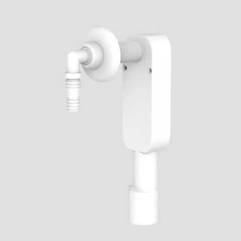 Wandeinbau-Geruchsverschluss, weiß