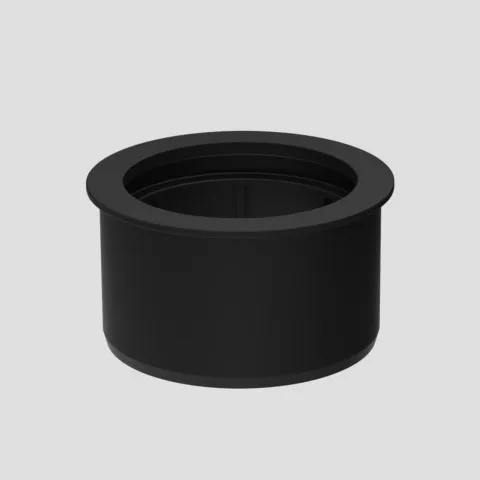 Übergangsmuffe DN90/DN100 schwarz