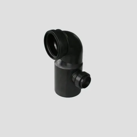 WC-Anschlussbogen 90 Grad DN90/DN100, Stutzen rechts