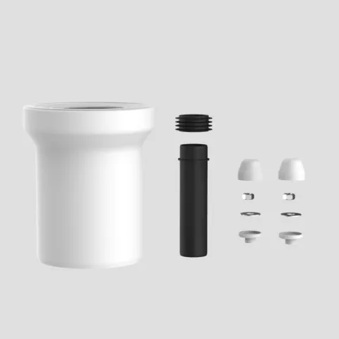 WC-Anschlussgarnitur 160 mm DN100, weiß