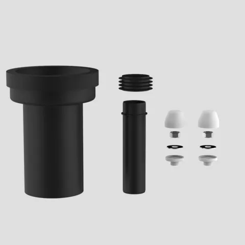 WC-Anschlussgarnitur 180 mm DN90, weiß