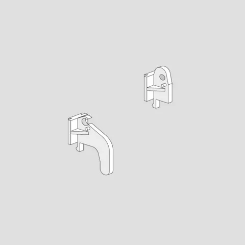 SANIT Befestigungssatz für Ablaufgarnitur Betätigung von oben