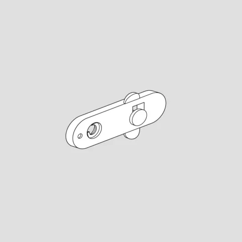 SANIT Befestigungslasche Bedienfeld (Set)