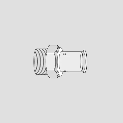 SANIT Übergang Außengewinde d 16xR 1/2, uni