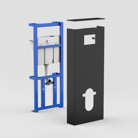 SANIT Sanitärmodul INEO SOLO Wand-WC schwarz