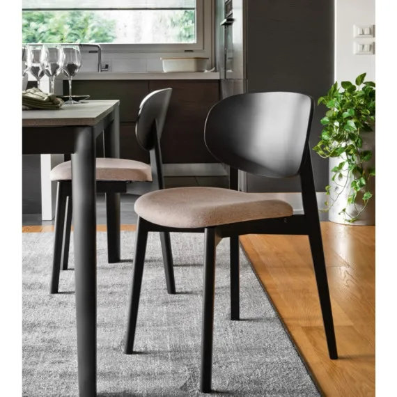 Stuhl Eide aus Massivholz Connubia von Calligaris