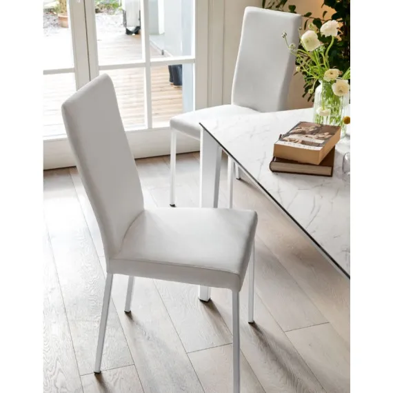 Metallstuhl gepolstert Connubia von Calligaris Garda