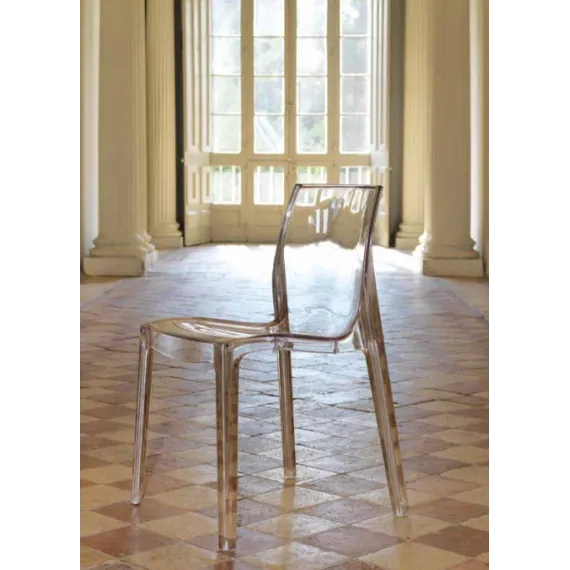 Transparenter Polycarbonatstuhl Friulsedie Jordan