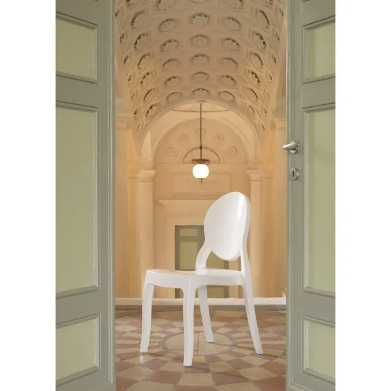 Transparenter Polycarbonatstuhl Friulsedie Musa