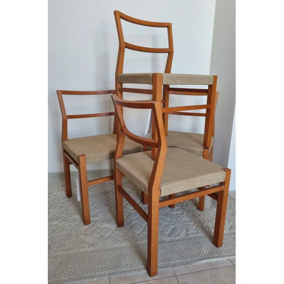 Set von 4 Massivholzstühlen Cadrega MisuraEmme Outlet