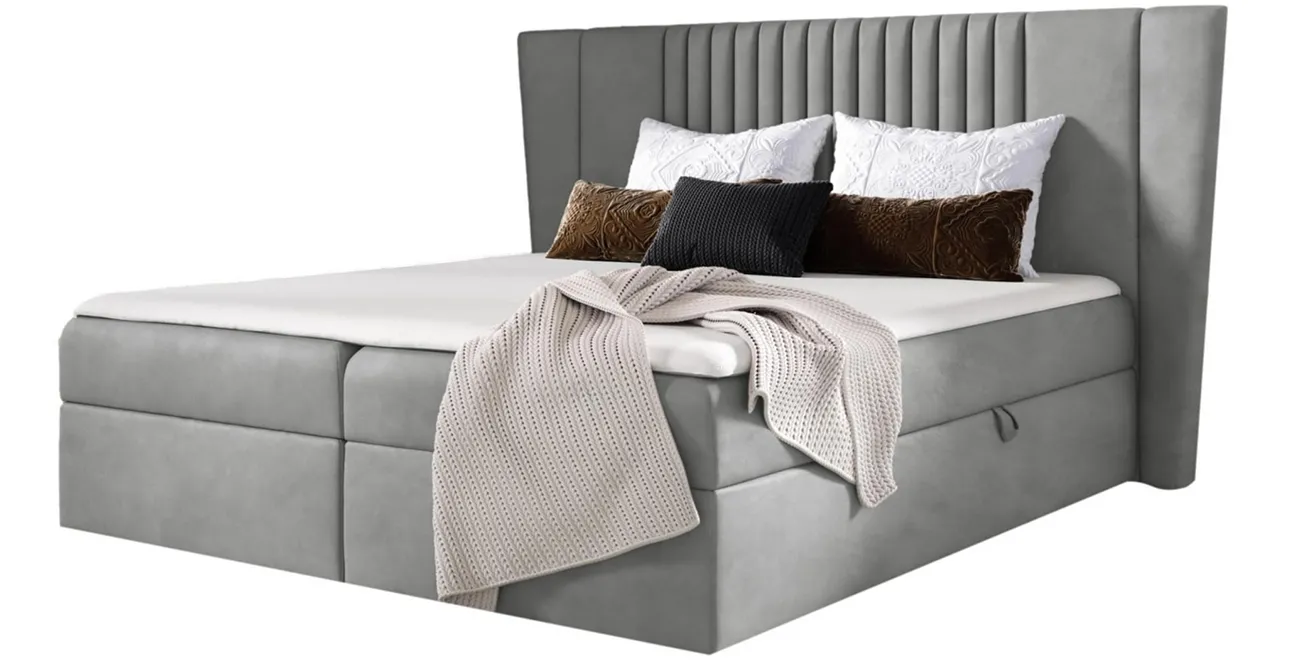 Boxspringbett SPARK 160x200 Hotelbett Mit Zwei Bettkasten Kontinentales Bett