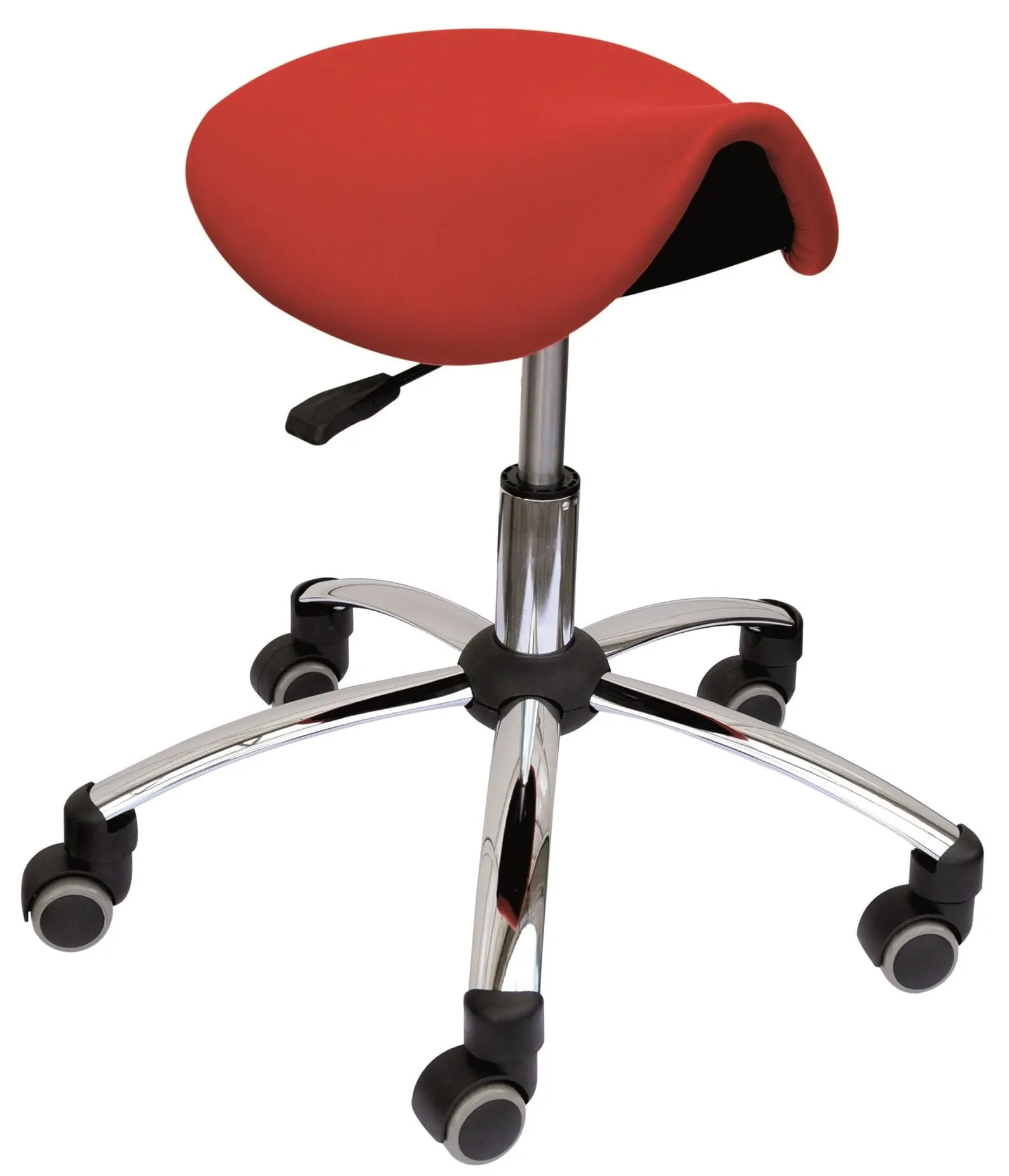 Bungarten Hocker höhenverstellbar mit Kunstlederbezug, Sanus Sattelsitz