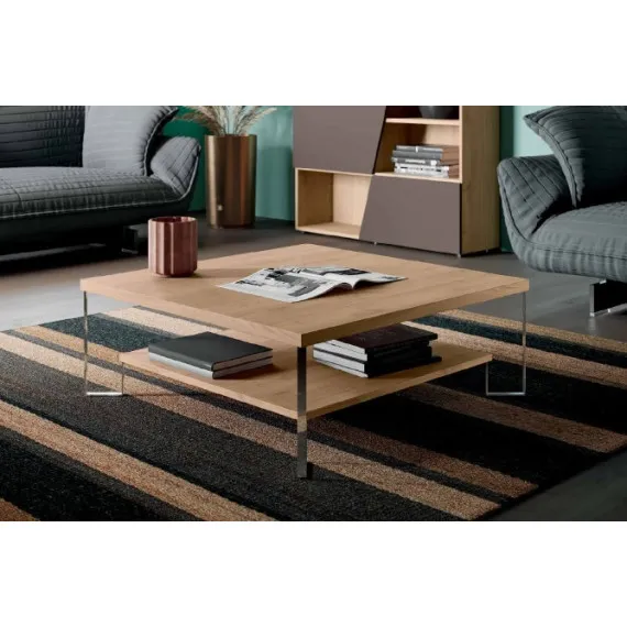 Beistelltisch Double mit 2 Regalen Imab Group