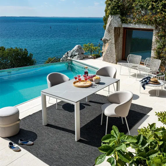 Dorian Tisch von Connubia für den Außenbereich, ausziehbar mit Metallstruktur