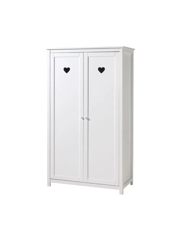 Vipack Amori Kleiderschrank Weiß 2-türig