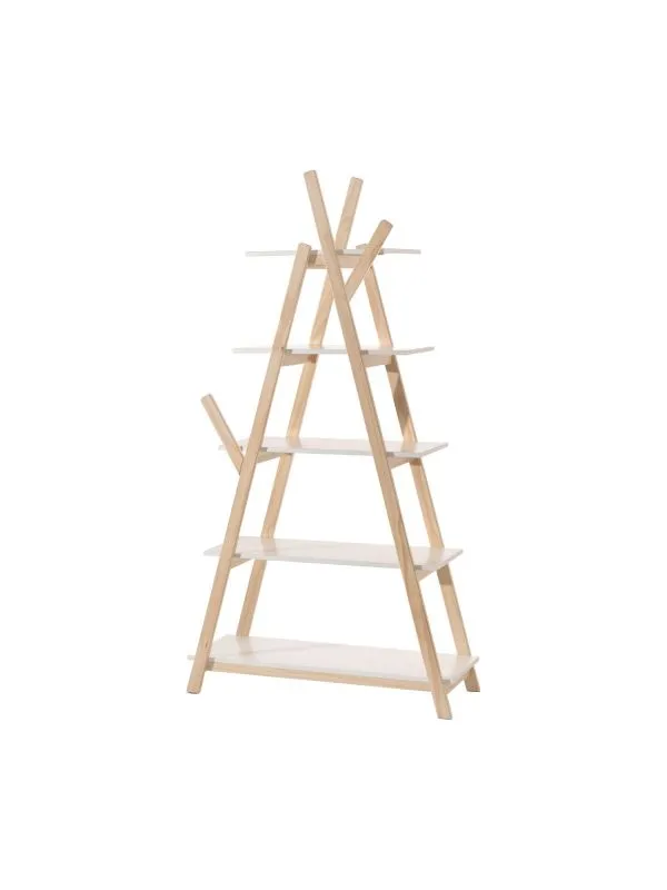 Vipack Kiddy Bücherregal Weiß / Natur