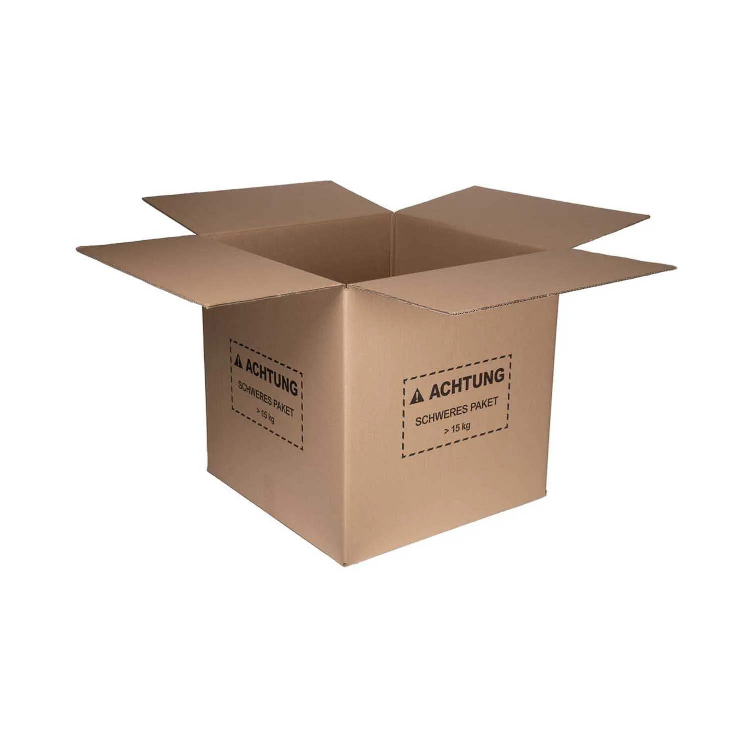 Zweiwelliger Versandkarton | LxBxH 600 x 600 x 600 mm | Belastbar bis 30 kg | Braun