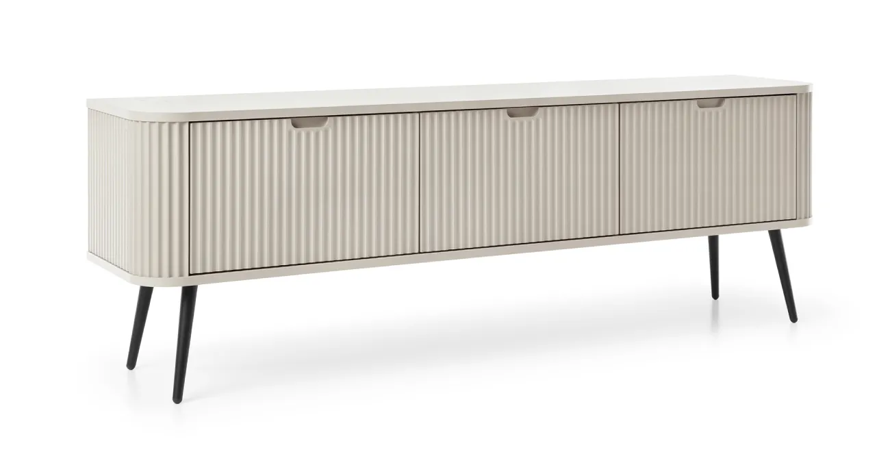 TV-Schrank Zova RTV-168  Kaschmir, geriffelt, abgerundet