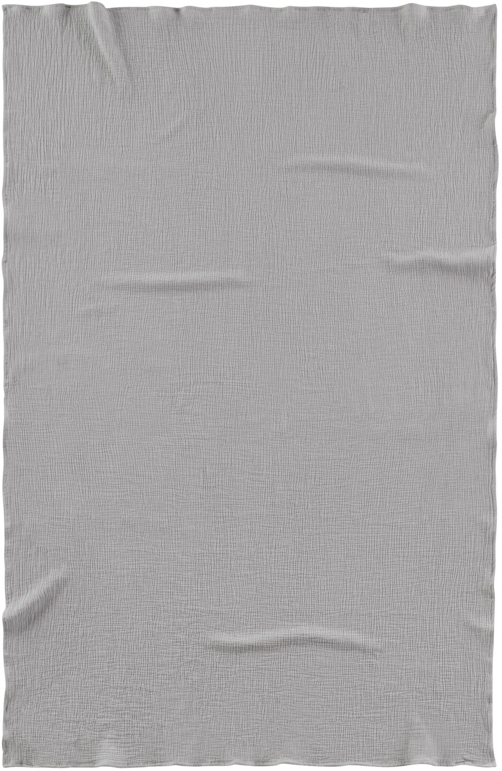 Decke MUSSELIN grau 632352