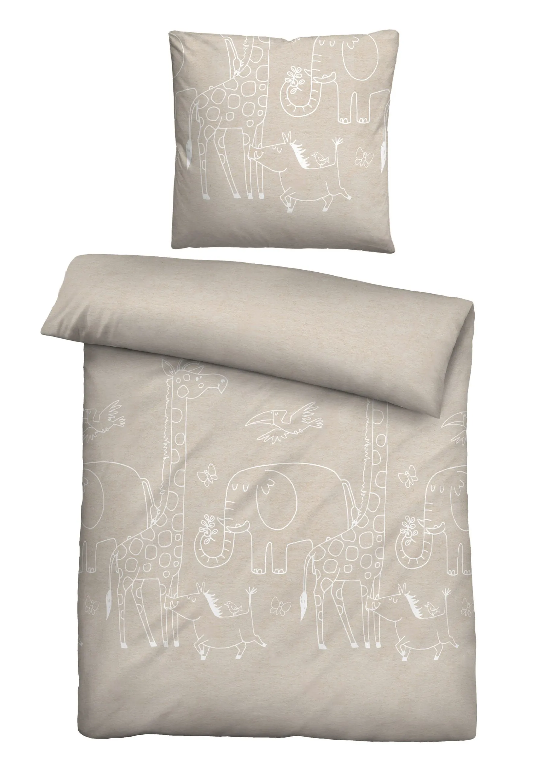 Bettwäsche MELANGE kitt 704217