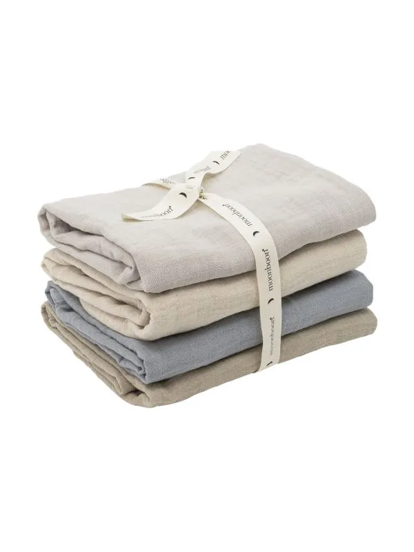 Moonboon Hydrophile Tücher - 4er-Pack