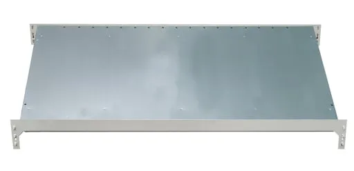 Zusatzebene für Schulte Schrägbodenregal MULTIplus150 | BxT 130x60cm | Traglast 150kg | Verzinkt/Lichtgrau