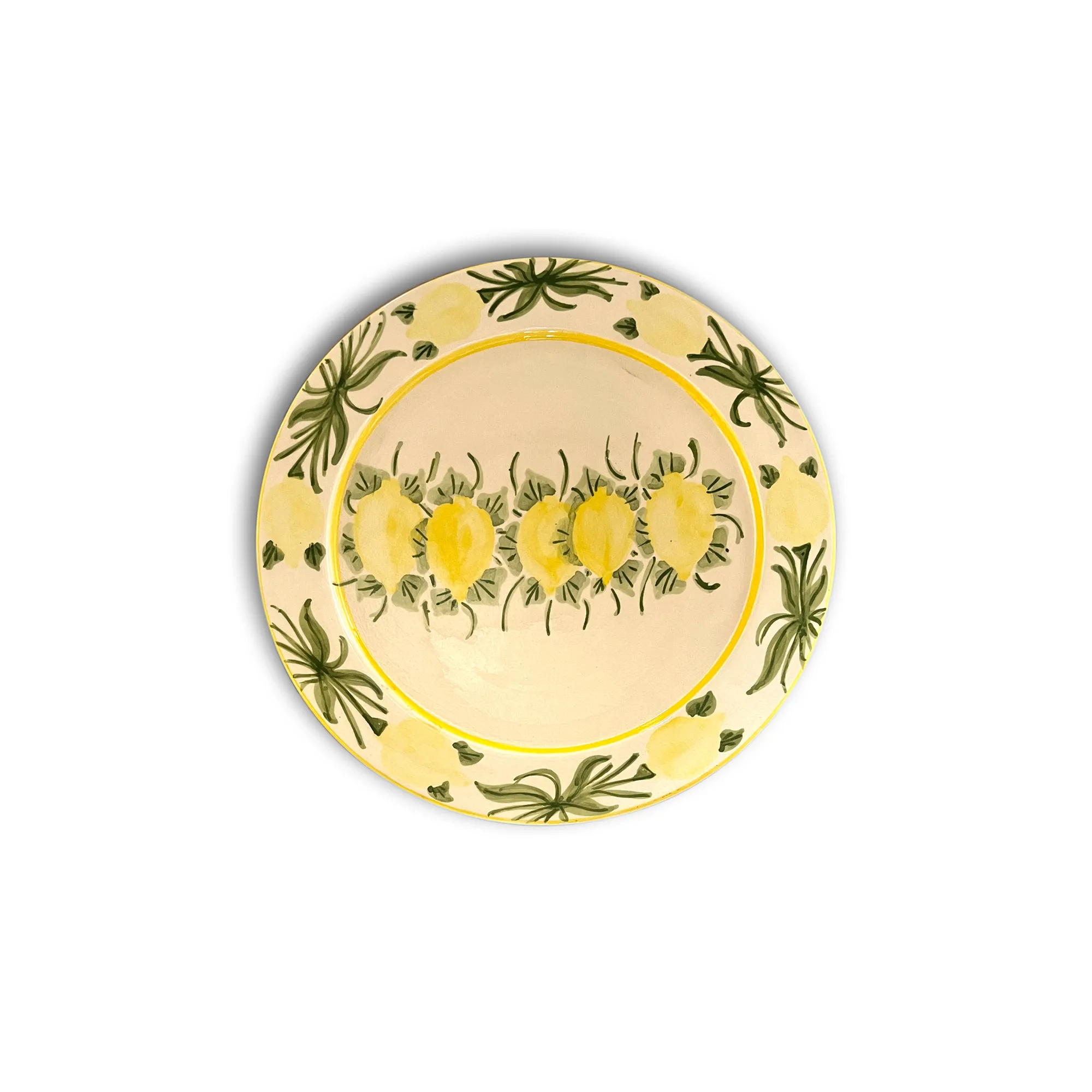 Zierteller 'Zitronen', Gelbtöne, Ø 40 cm, H 6 cm