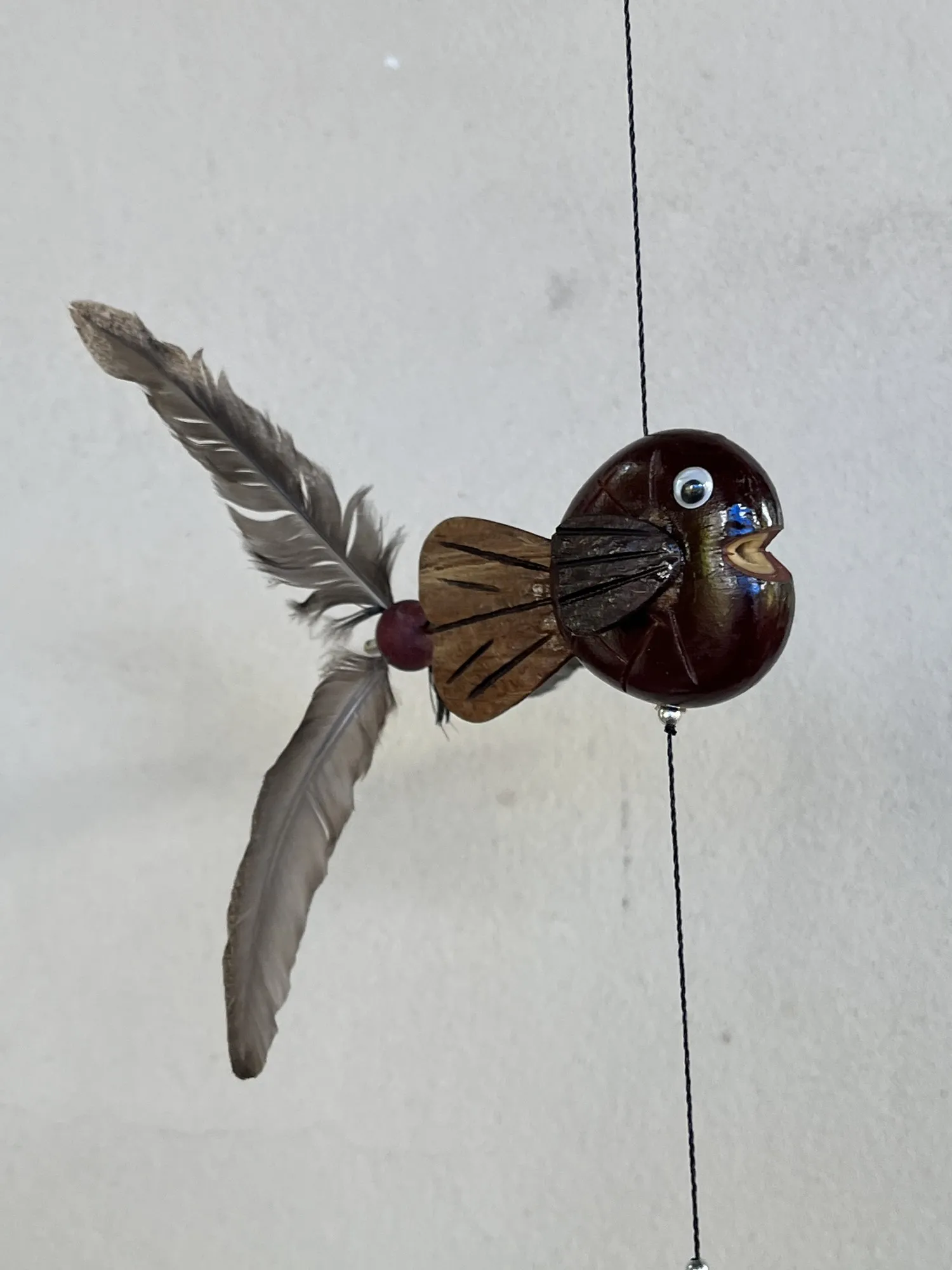 Girlande 'Fisch', aus Naturmaterialien, L 100 cm