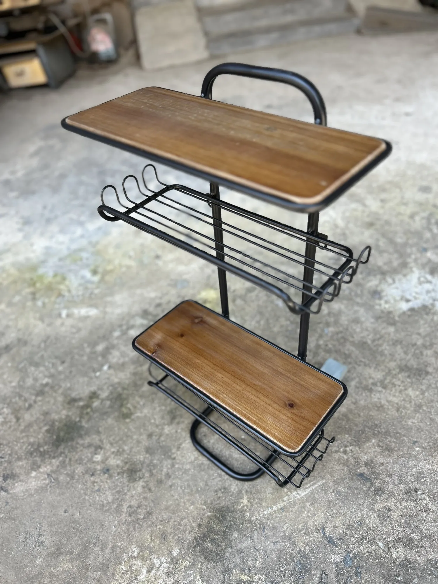 Wandregal mit 4 Fächern, B 40 cm, L 19,5 cm, H 75 cm