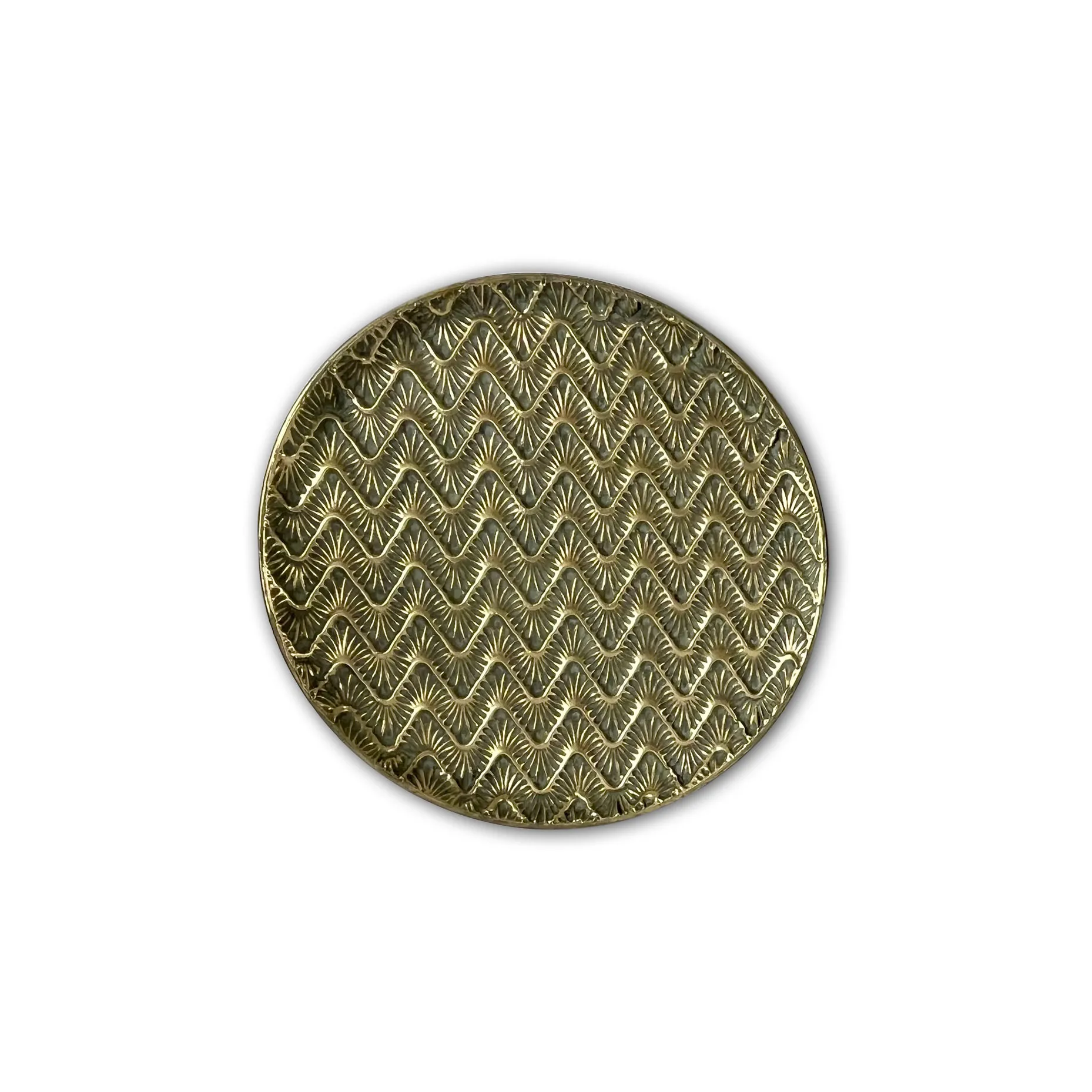 Metalltablett 'Serena' S, gold, Ø 60,5 cm, H 4,5 cm