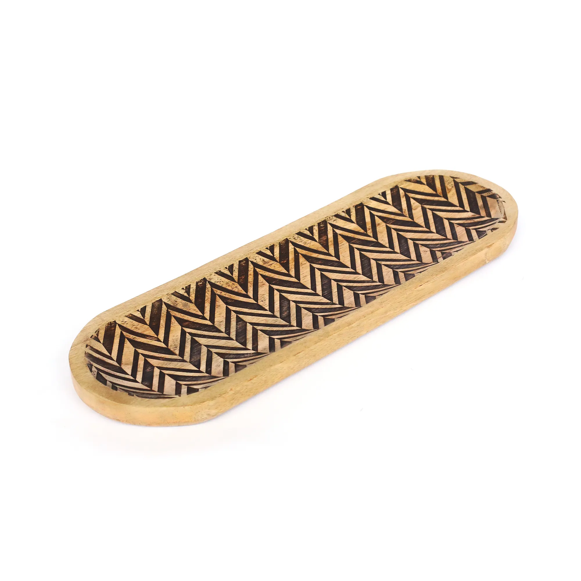 Ablage 'Aryan' aus Mangoholz, natur, B 45 cm, L 14 cm, H 2,5 cm