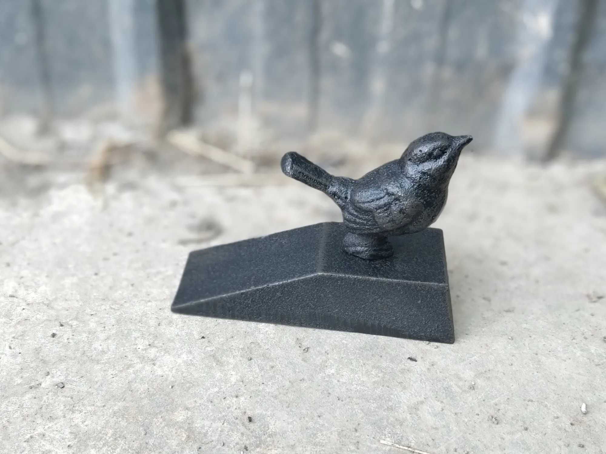 Türstopper 'L'oiseau', aus Gusseisen, B 12,5 cm, T 5 cm, H 8 cm