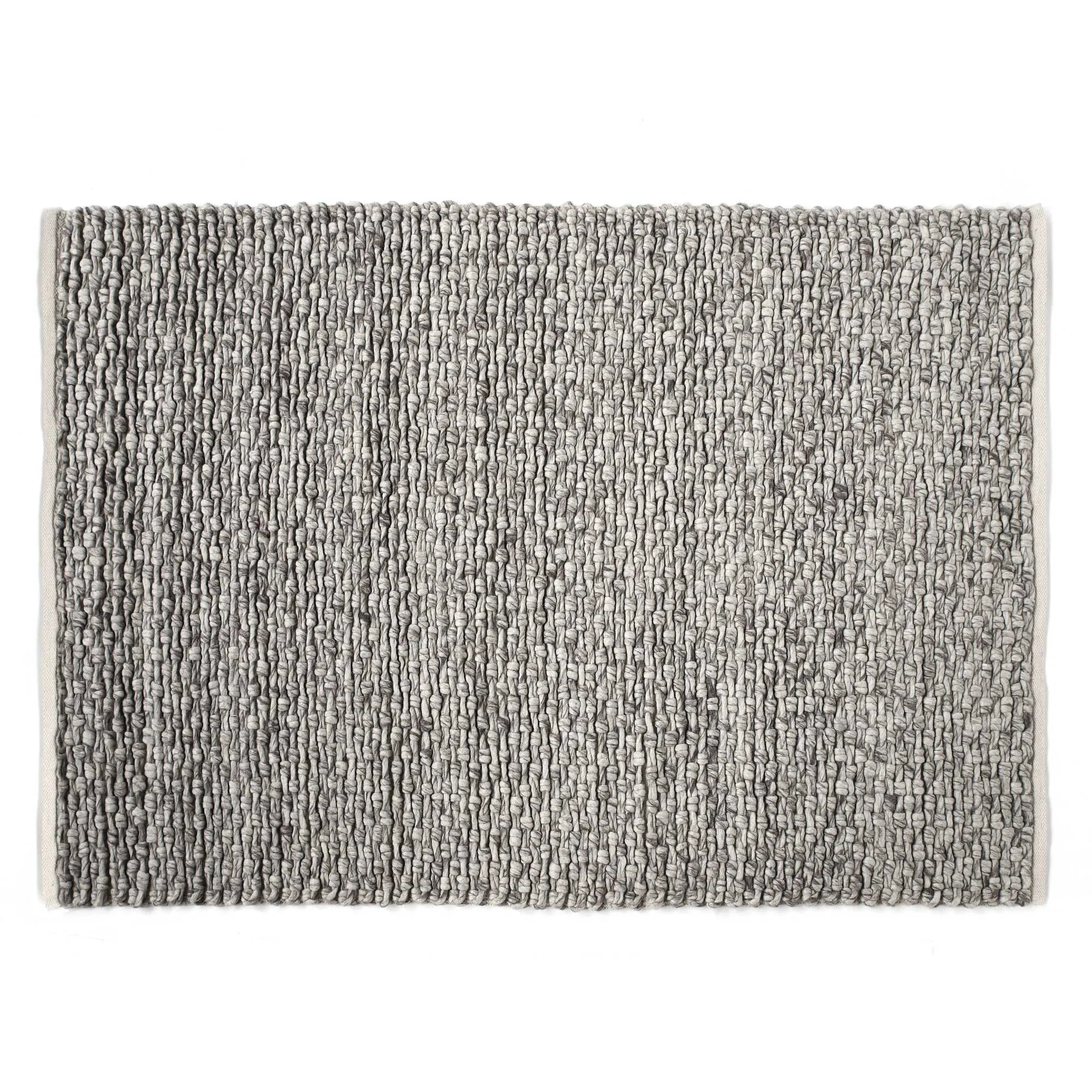 Woll-Teppich 'Abraxas', grau, B 200 cm, L 140 cm